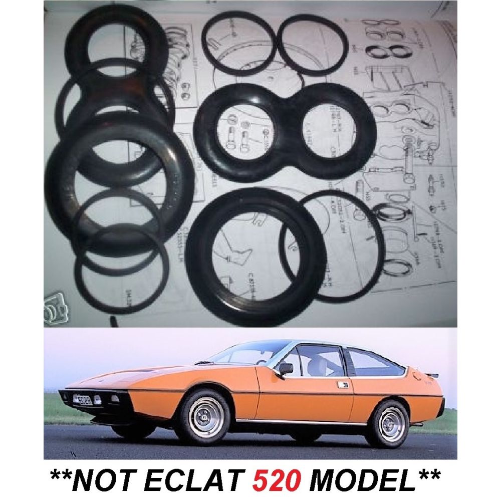 FRONT BRAKE CALIPER PISTONS & SEALS x6 (Lotus Elite & Eclat) (**Not Eclat 520 Model**) (1974- 82)